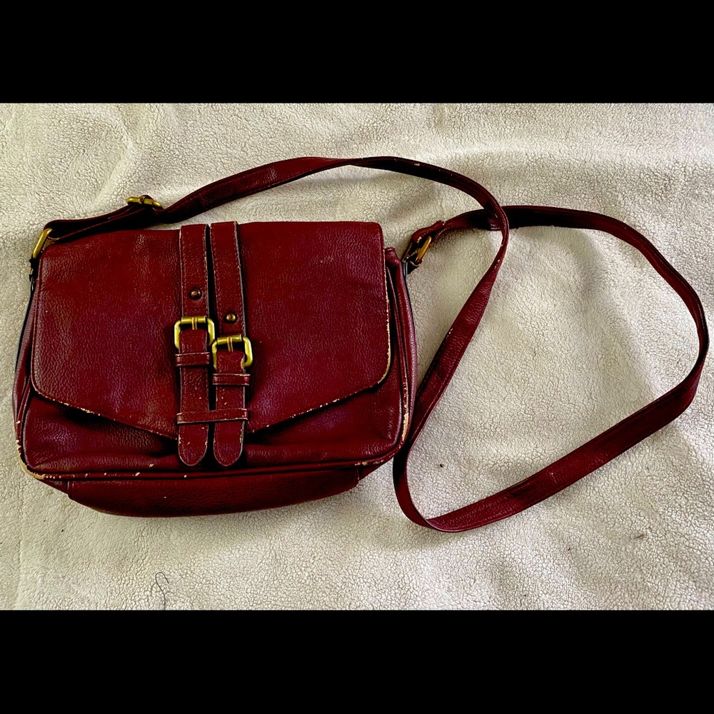 Merona Burgundy Shoulder Bag